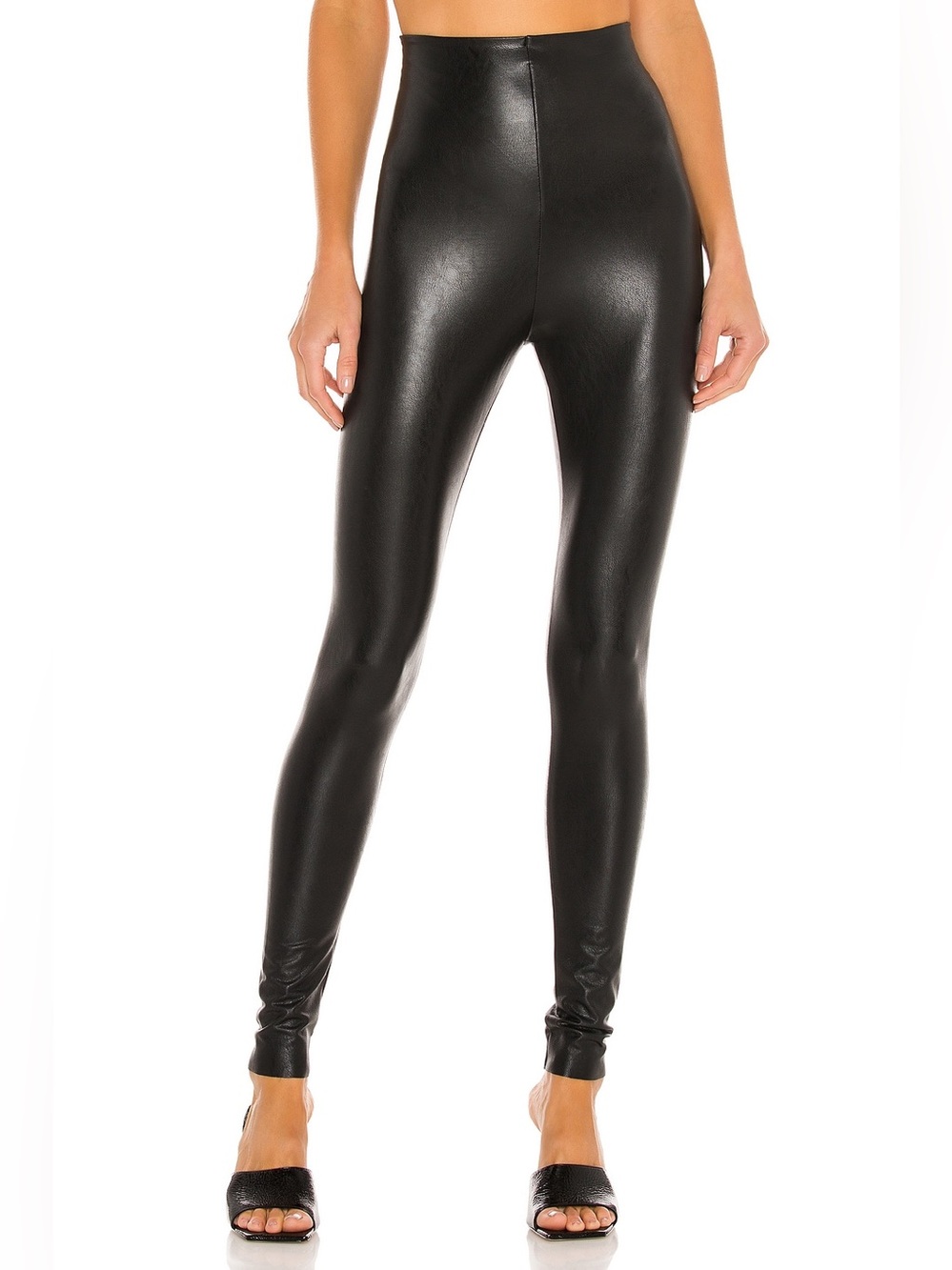 Commando Black Perfect Control Top Faux Leather Leggings